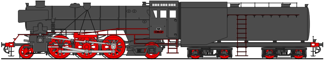 Class 333BB 2-6-2 with poppet valves