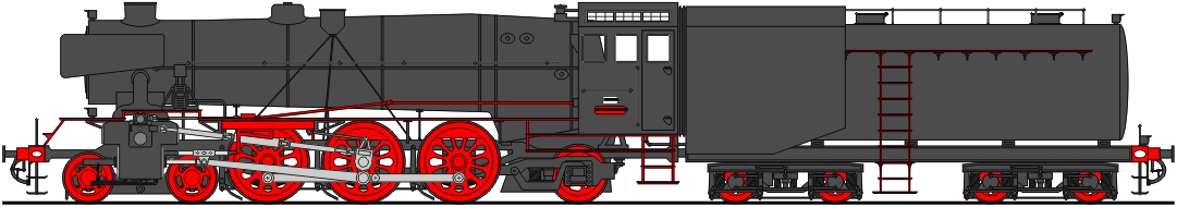 Class 323FF 4-6-2 with poppet valves
